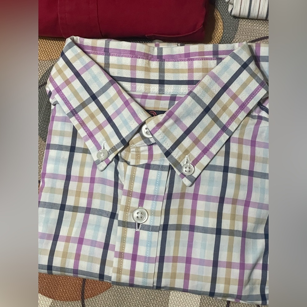 4 Button down long sleeve shirts for Boys 16